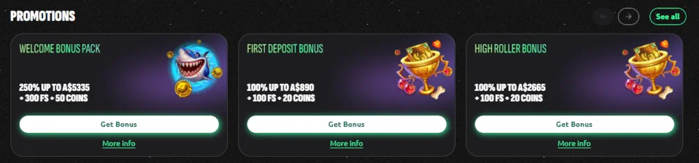 Hexabet Casino Bonuses